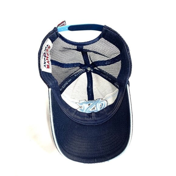 North Carolina Tar Heels Zephyr Two Tone Adjustable Snapback Hat/Cap Blue/Navy - Picture 6 of 7